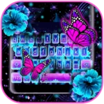 neon butterfly 2 theme android application logo